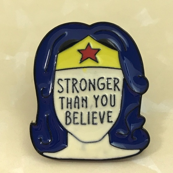 Jewelry - Stronger Than You Believe Enamel Pin Brooch